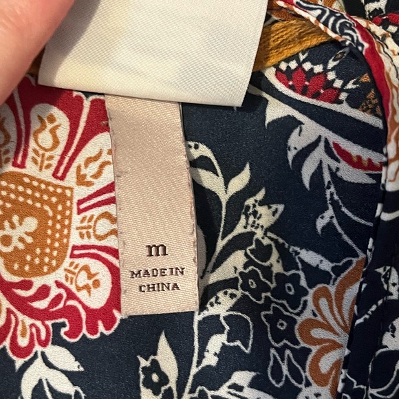 Knox Rose Floral Boho Peasant Blouse - Picture 3 of 7